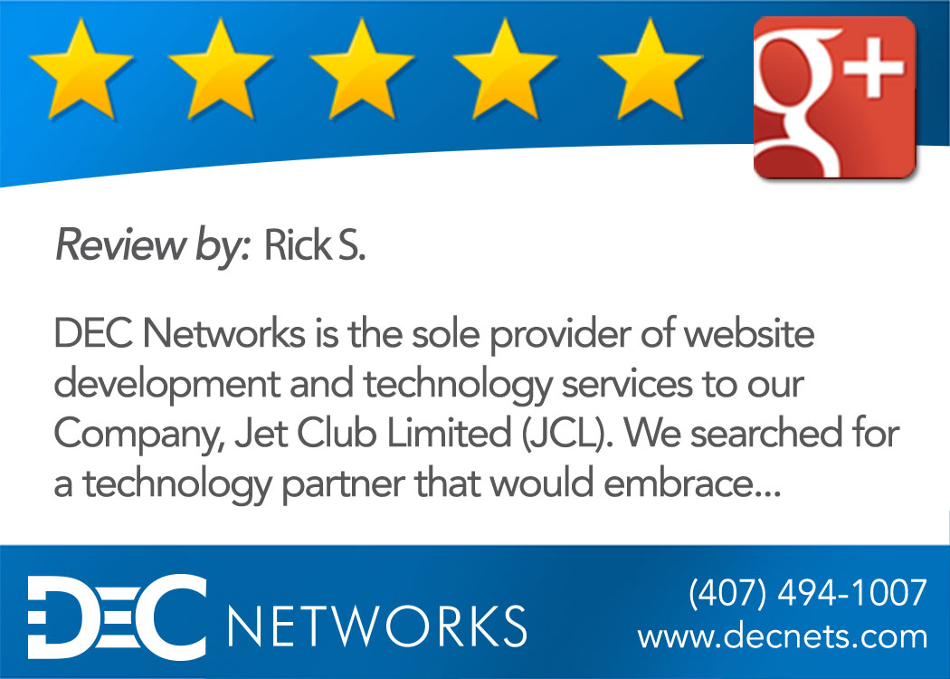 DEC Networks Review by Rick S.